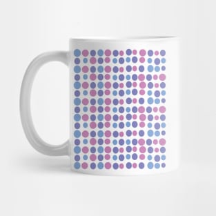 Purple Blue Circles Modern Decorative Abstract Mosaic Dots Pattern Mug
